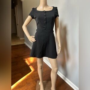 Zara Trafaluc Black Skater Dress